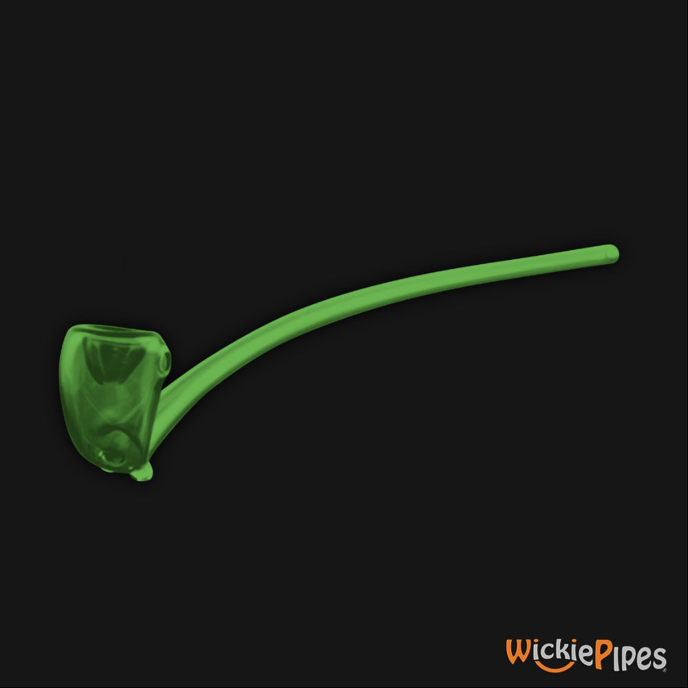 Starfish Designs Gandalf 16-Inch Glass Pipe Left Bowl And Carb Clear Green.
