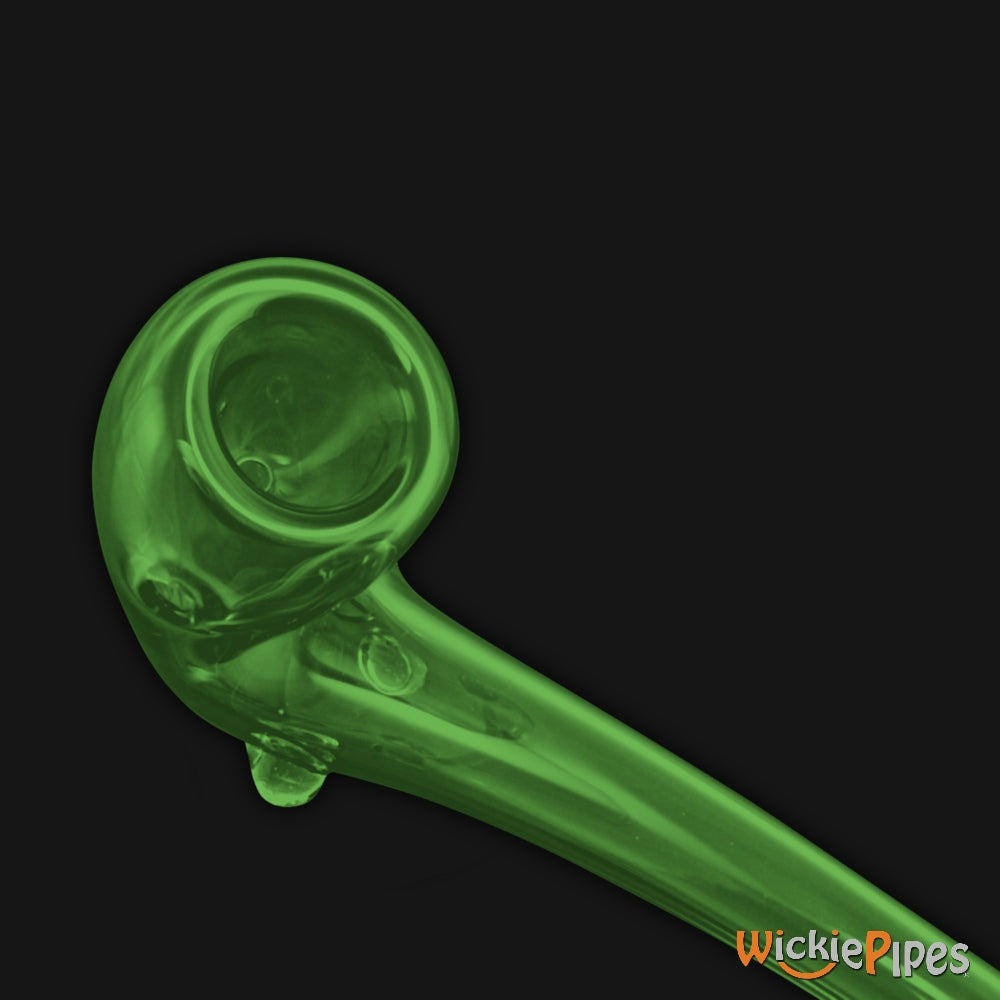 Starfish Designs Gandalf 7-Inch Glass Pipe Bowl And Carb Clear Green.