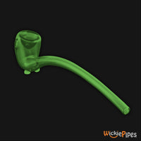 Starfish Designs Gandalf 7-Inch Glass Pipe Carb And Double Stands Clear Green.