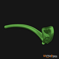 Starfish Designs Gandalf 7-Inch Glass Pipe Curved Chamber Clear Green.