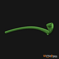 Starfish Designs Gandalf 7-Inch Glass Pipe Right Side View Clear Green.