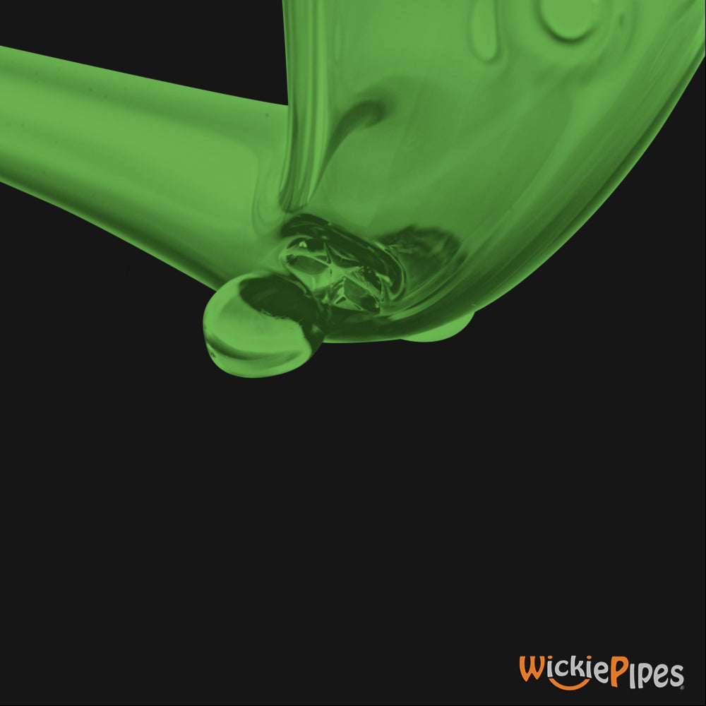Starfish Designs KING Gandalf 22-Inch Glass Pipe Double Stand Clear Green.
