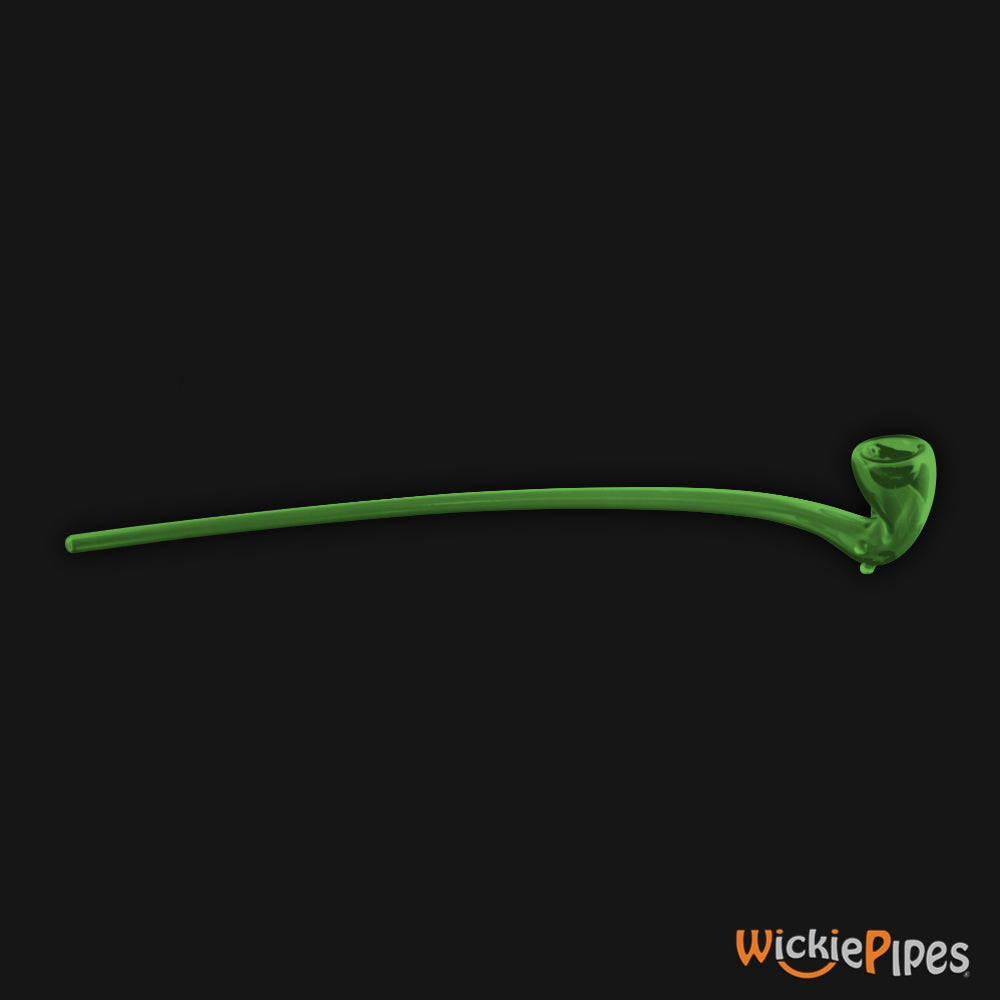 Starfish Designs KING Gandalf 22-Inch Glass Pipe Right Side View Clear Green.