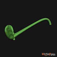 Starfish Designs Nightwatchman 12-Inch Glass Pipe Bottom Clear Green.