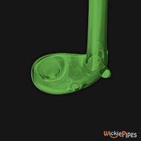 Starfish Designs Nightwatchman 12-Inch Glass Pipe Bowl And Carb Clear Green.