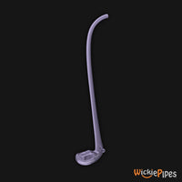Starfish Designs Nightwatchman 12-Inch Glass Pipe Clear Purple.
