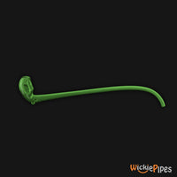 Starfish Designs Nightwatchman 12-Inch Glass Pipe Left Bowl And Carb Clear Green.