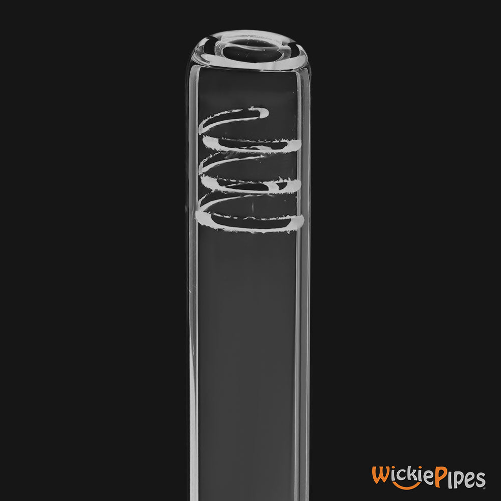 WickiePipes 18mm- 14mm Low-Pro Diffused Glass Downstem 6-slit percolator.