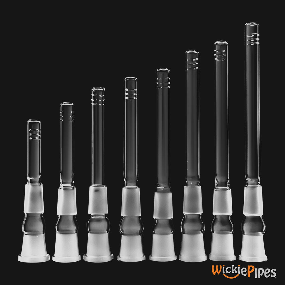 WickiePipes 18mm-18mm Standard 2.5-6 Inch Diffused Glass Downstems.