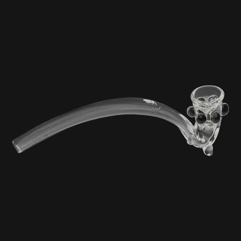Mathematix Glass - Black Marbles 8 Inch Gandalf Glass Pipe