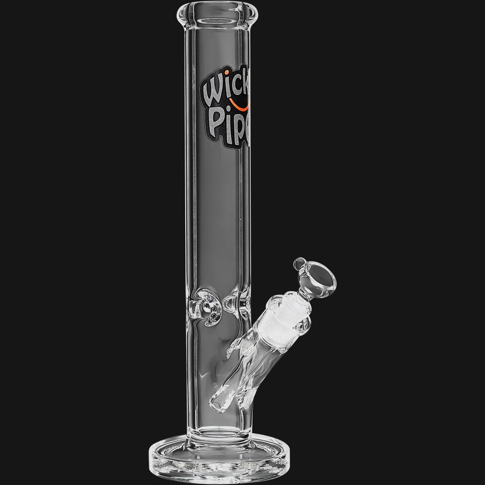 Buy Wholesale China 14'' Straight Tube Glass Cigarette Water Pipe