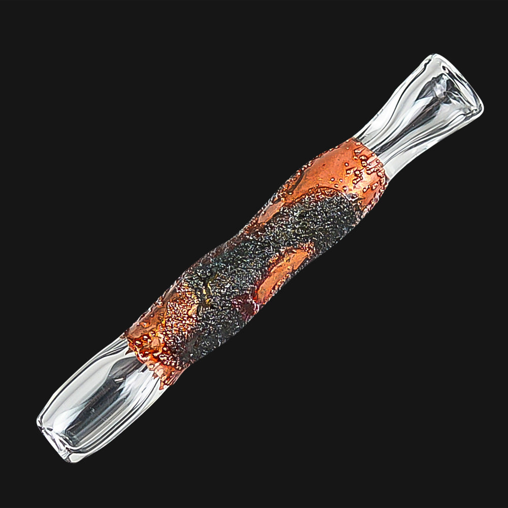 L 5 Glass Tobacco Pipe Chillum One Hitter - Choose Color - Made