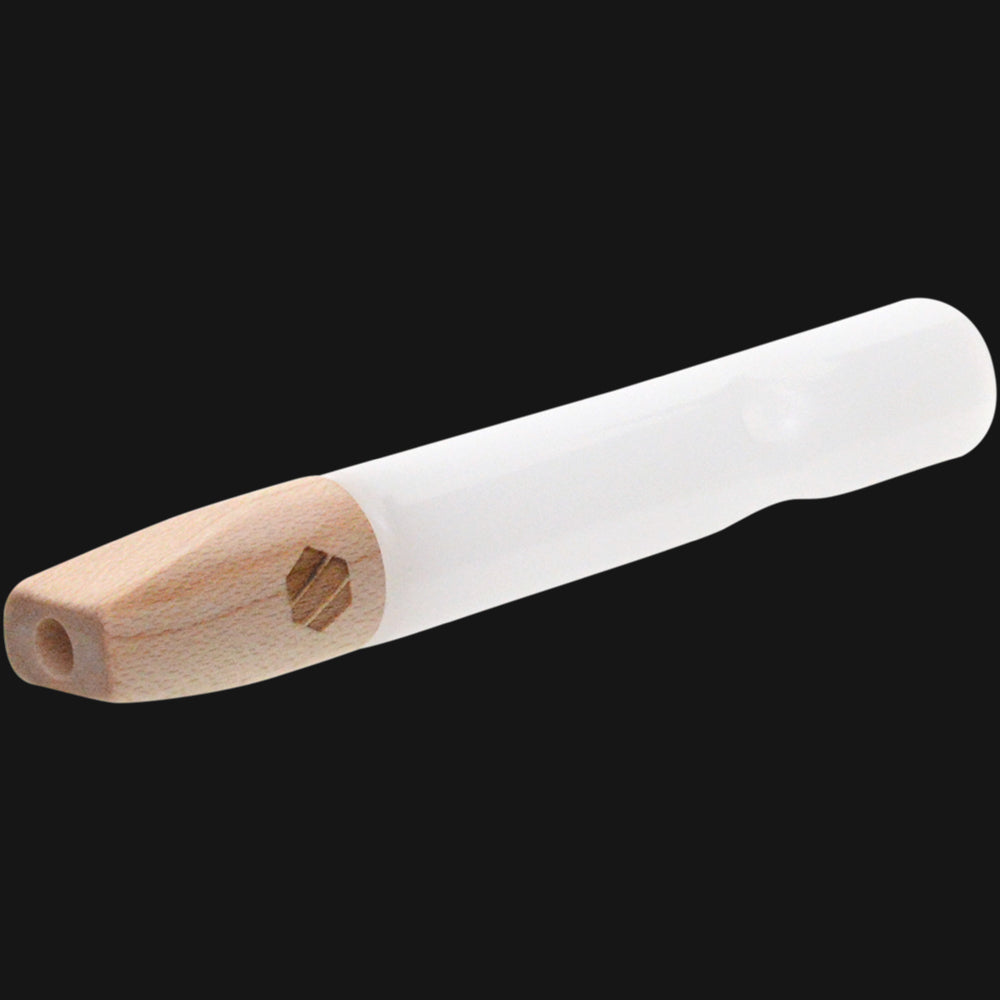 Elevate Accessories - Mini Hitter Glass Pipe Maple - White