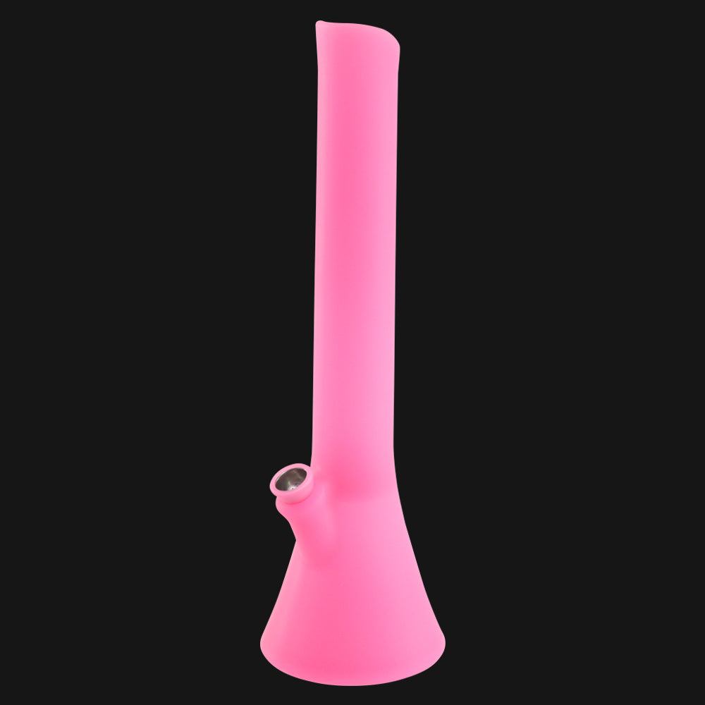 PieceMaker - Kirby 14" Beaker Silicone Water Pipe - Glow Pink