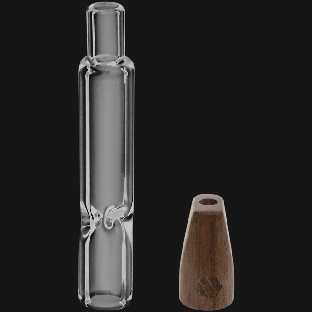 Elevate Accessories - Mini Hitter Glass Pipe Walnut - Clear