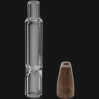 Thumbnail for Elevate Accessories - Mini Hitter Glass Pipe Walnut - Clear