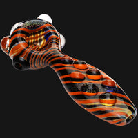 Thumbnail for Jellyfish Glass - Beaver Tail Dichro Glass Spoon Hand Pipe