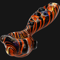 Thumbnail for Jellyfish Glass - Beaver Tail Dichro Glass Spoon Hand Pipe