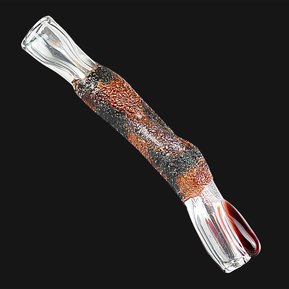 Pinchie Pipe Cherry Glass Finger Pinchie 4-Inch Glass One Hitter Pipe