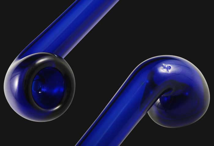 Gandalf Glass Pipe Blue 3 Inch