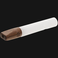 Thumbnail for Elevate Accessories - Mini Hitter Glass Pipe Walnut - White