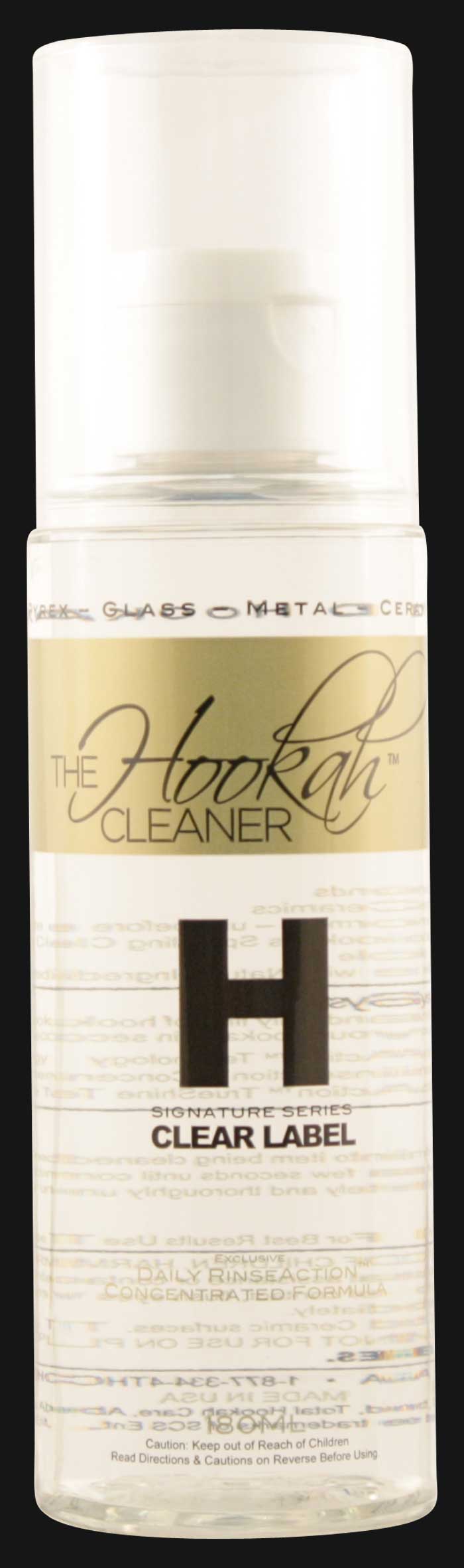 The Hookah Cleaner Clear Label H