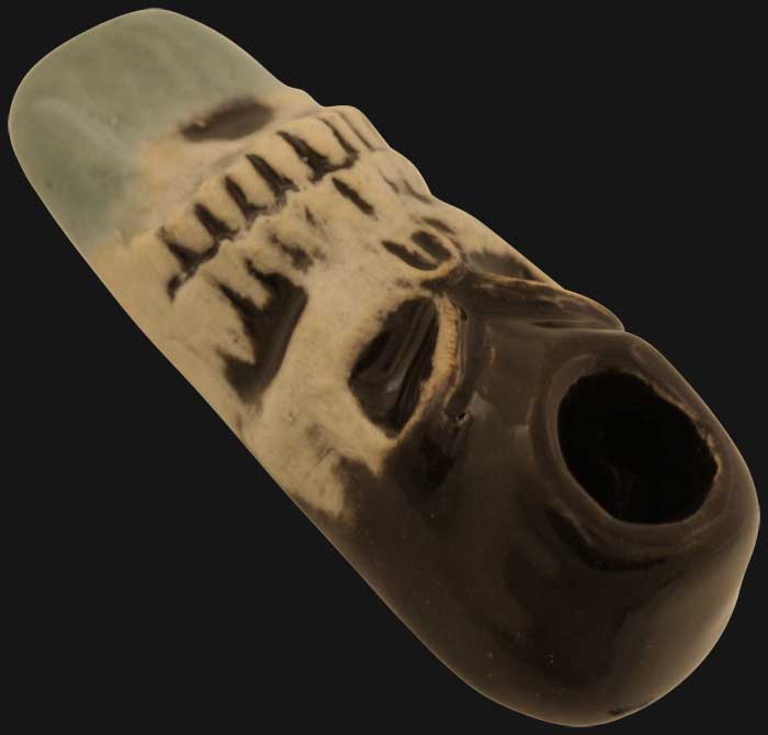 JM Ceramics - Baby Skull 2-Inch Ceramic Hand Pipe