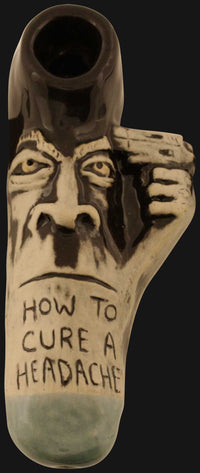 Thumbnail for JM Ceramics - HOW TO CURE A HEADACHE 4.25-Inch Ceramic Hand Pipe