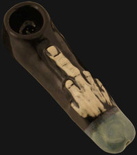 Thumbnail for JM Ceramics - Large Middle Finger 3.75-Inch Ceramic Hand Pipe