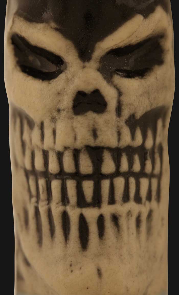 JM Ceramics - Mini Skull 2.5-Inch Ceramic Hand Pipe