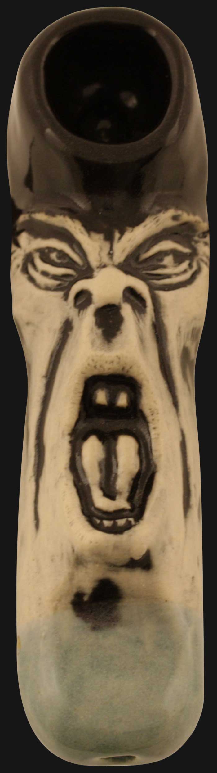 JM Ceramics - Screamer Skull 4-Inch Ceramic Hand Pipe