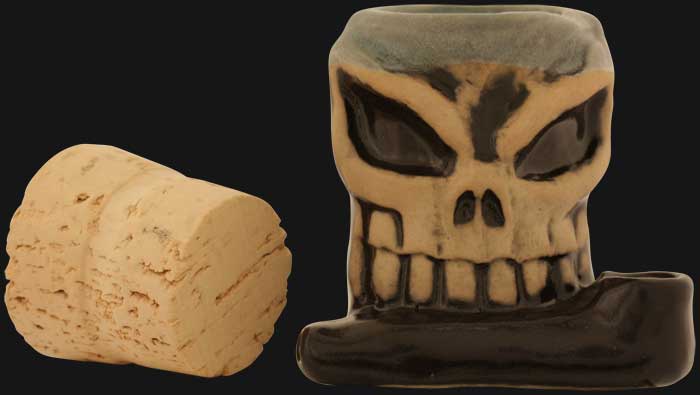 JM Ceramics - Skull Shot 2.5-inch Ceramic Hand Pipe