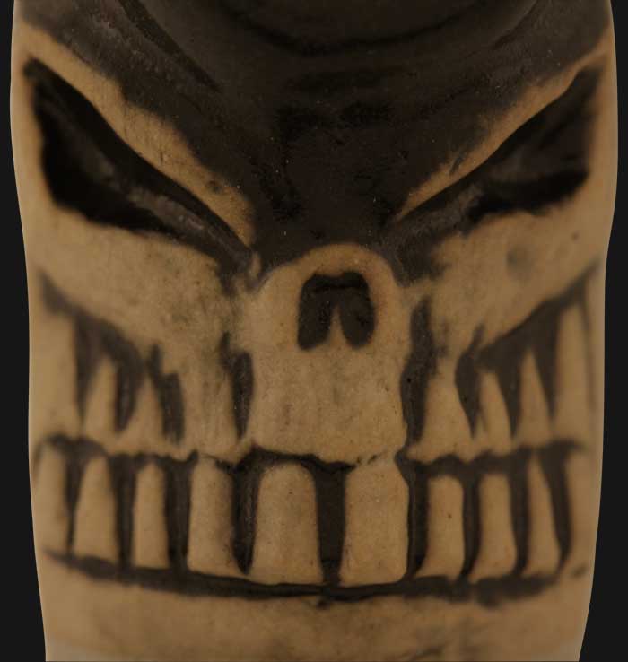 JM Ceramics - Small Skull 2.5-Inch Ceramic Hand Pipe