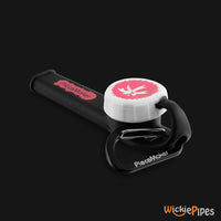 Thumbnail for PieceMaker - Karma GO Blackpink 4-Inch Silicone Hand Pipe front right with cap on.