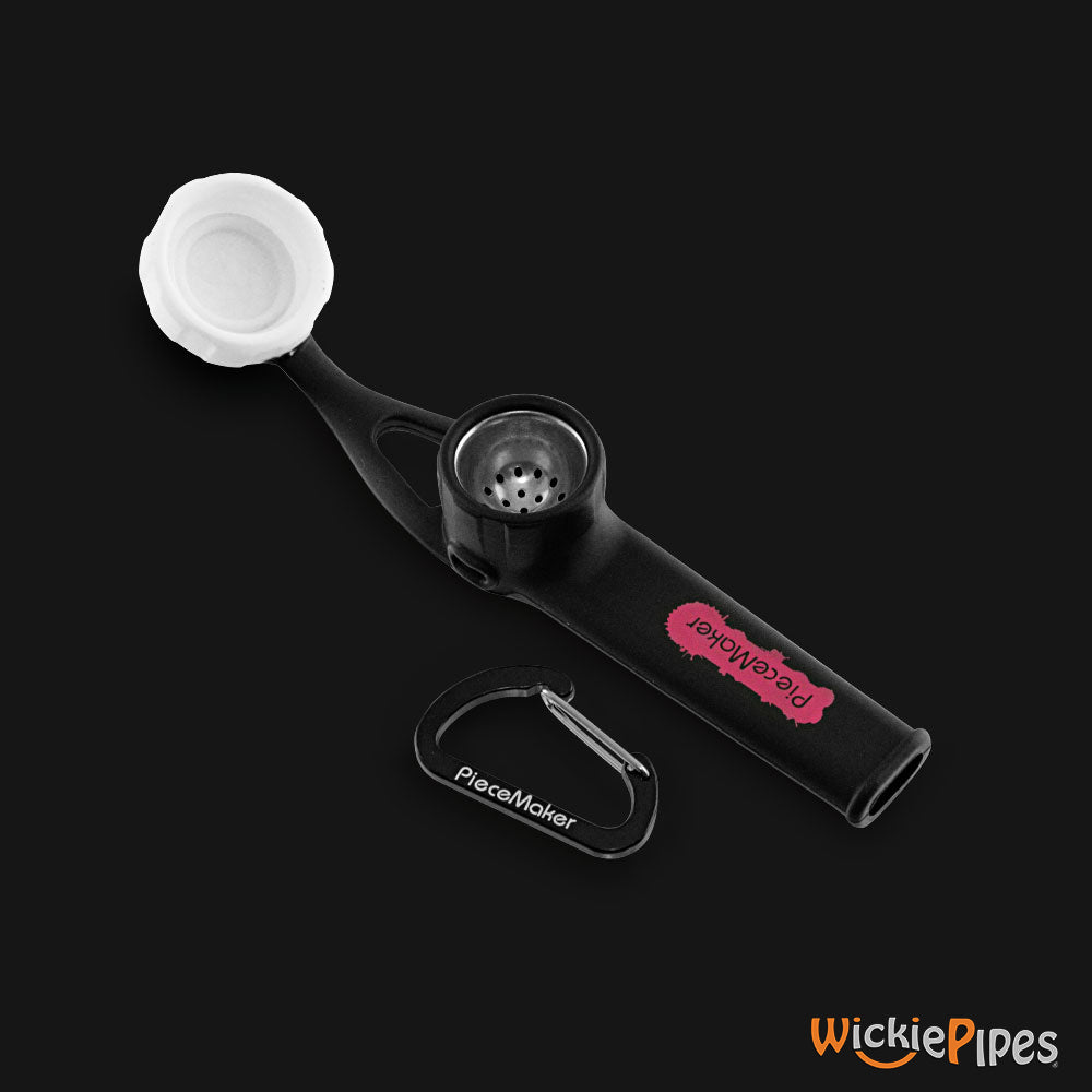 PieceMaker - Karma GO Blackpink 4-Inch Silicone Hand Pipe top with cap off.