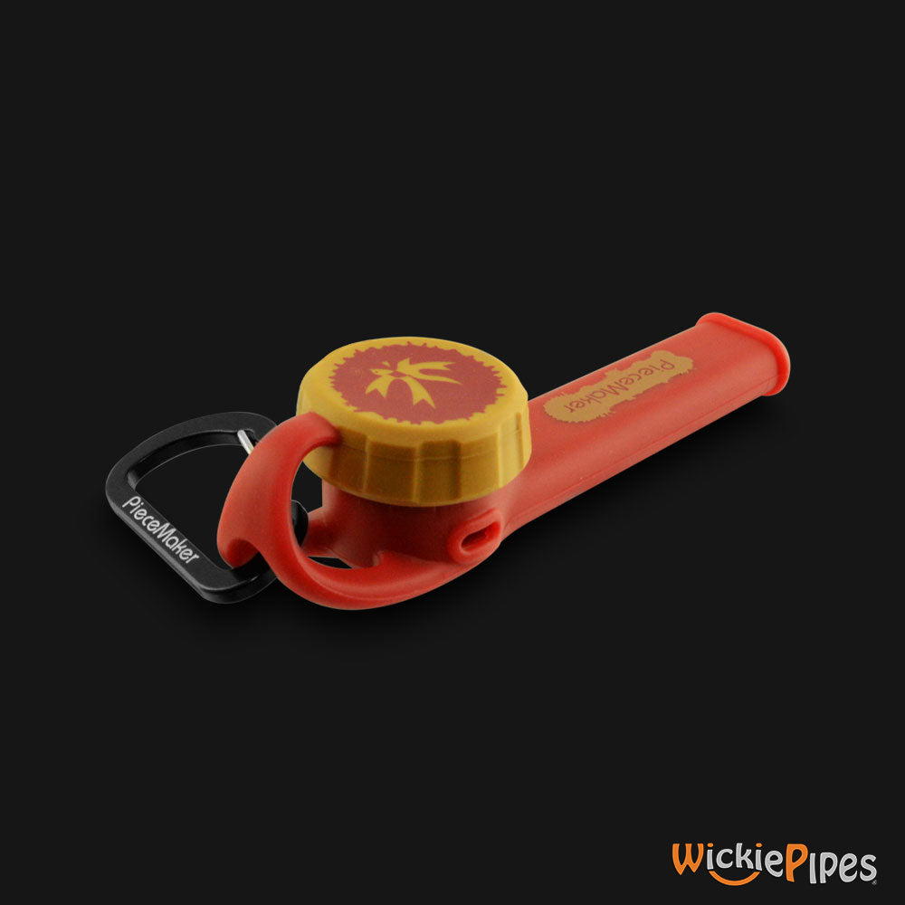PieceMaker - Karma GO Klay Kanyon 4-Inch Silicone Hand Pipe front left with cap on.