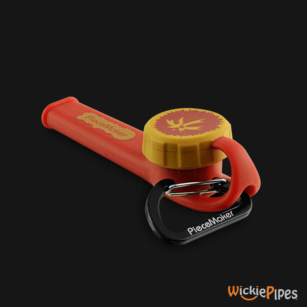 PieceMaker - Karma GO Klay Kanyon 4-Inch Silicone Hand Pipe front right with cap on.