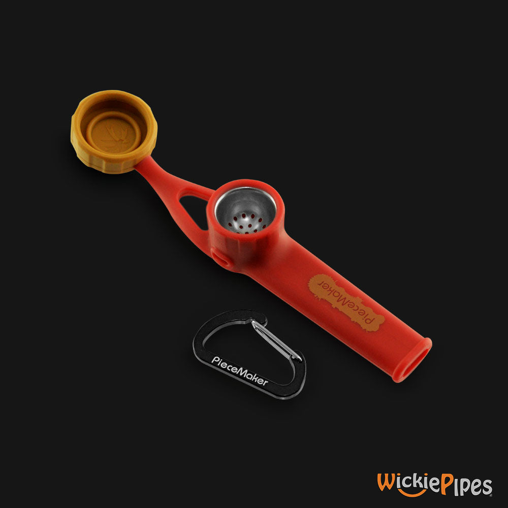 PieceMaker - Karma GO Klay Kanyon 4-Inch Silicone Hand Pipe top with cap off.