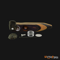 Thumbnail for SHOTGUN PIPES - B-2 Two-Large Bowls 5-Inch Maple Wood Pipe disassembled.