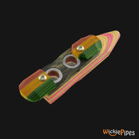 Thumbnail for SHOTGUN PIPES - GL-2 Two-Small Bowls 4.25-Inch Maple Wood Pipe left angle lids open bowl.