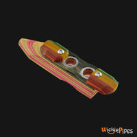 Thumbnail for SHOTGUN PIPES - GL-2 Two-Small Bowls 4.25-Inch Maple Wood Pipe right angle lids open bowl.