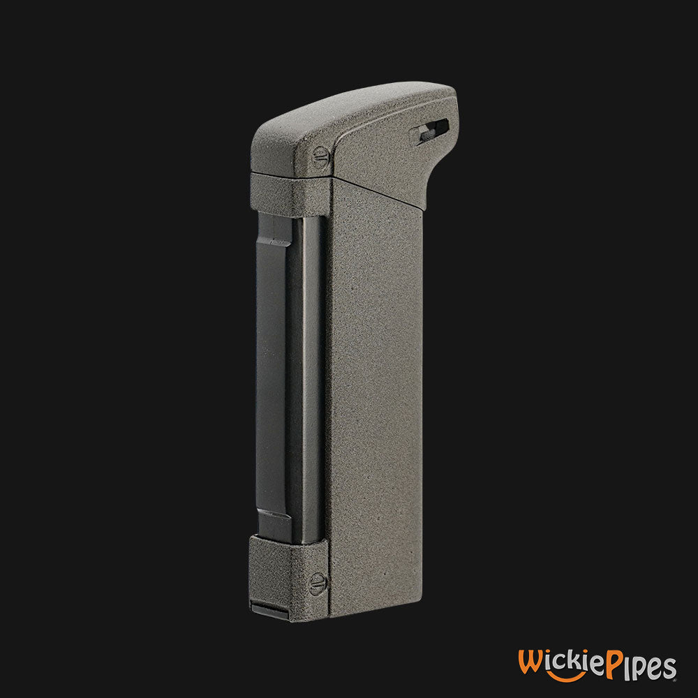 Vector - Aero Lighter Gray Crackle Trigger Back Left Side - WickiePipes