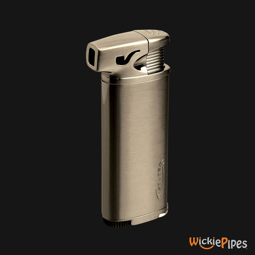 Vector - Elio Lighter Gunmetal Satin Side Left - WickiePipes