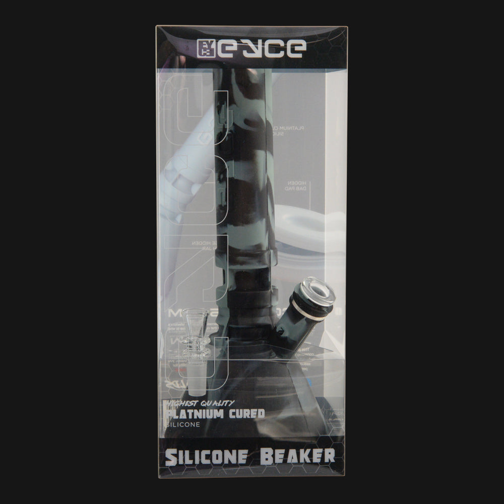 EYCE - Silicone Beaker Water Pipe - Smoke Black