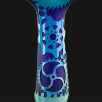 Thumbnail for Liberty 503 Glass - Gear Sandblsted Fumed Spoon Pipe