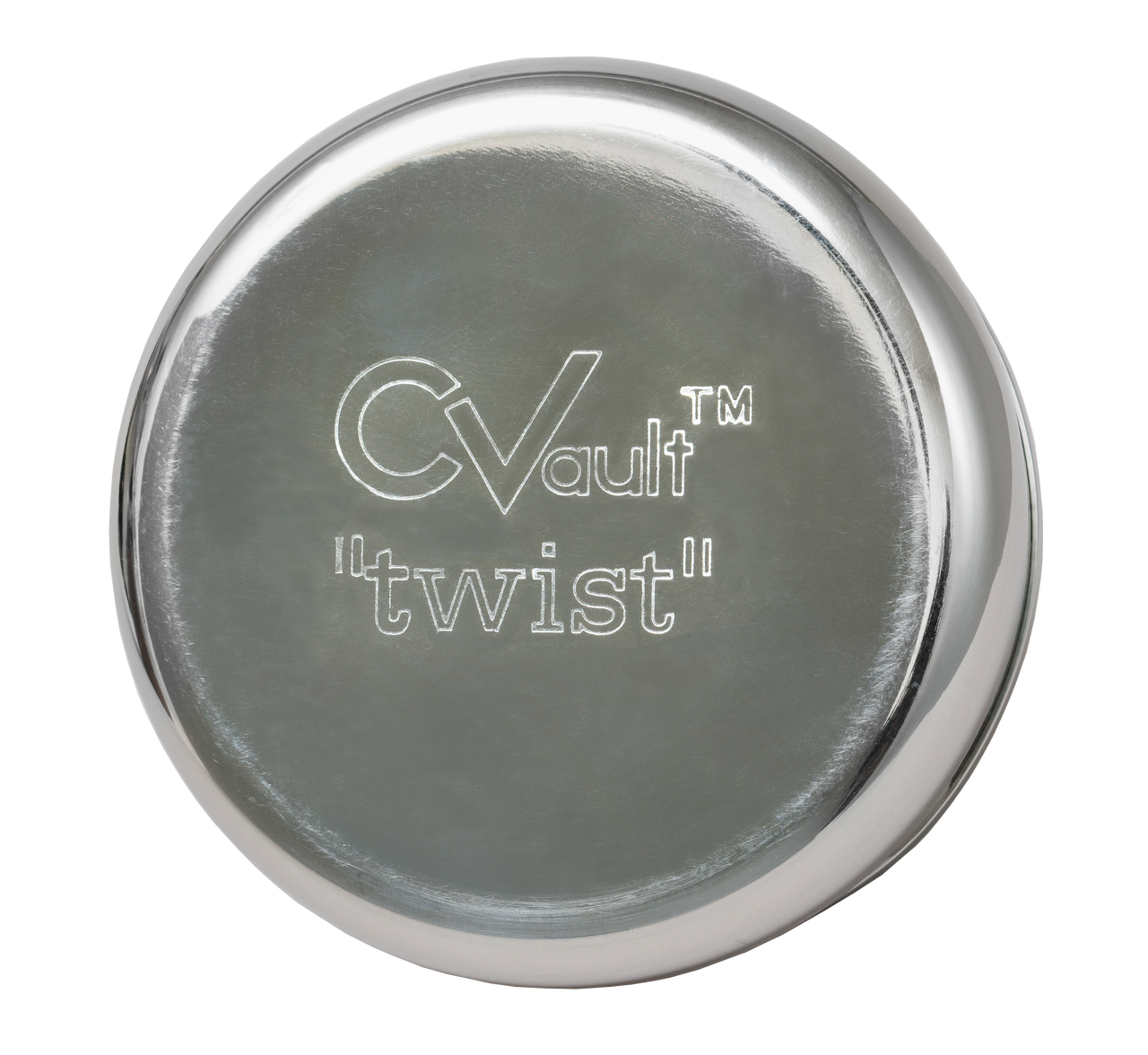 CVault - X-Small 1/4 OZ. Airtight Stainless Steel Storage Container bottom.