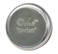 Thumbnail for CVault - X-Small 1/4 OZ. Airtight Stainless Steel Storage Container bottom.