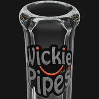 Thumbnail for WickiePipes 9MM 14” Mini Straight Tube Glass Water Pipe