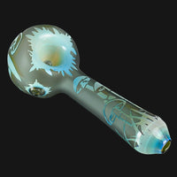 Thumbnail for Liberty 503 Glass - Mushroom Sandblasted Fumed Spoon Pipe