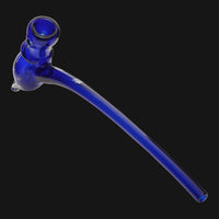 Thumbnail for Mathematix Glass - 12-Inch Diffused Glass Gandalf Bubbler Blue free standing position.